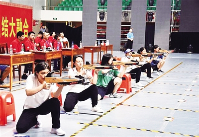 邵阳市第五届少数民族传统体育运动会射弩比赛现场