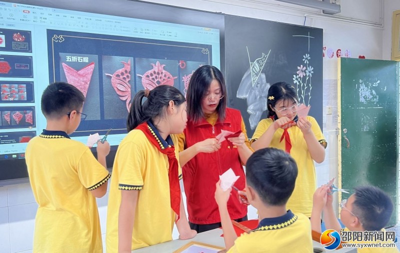 邵阳市2023年中华优秀文化传承剪纸活动走进校园
