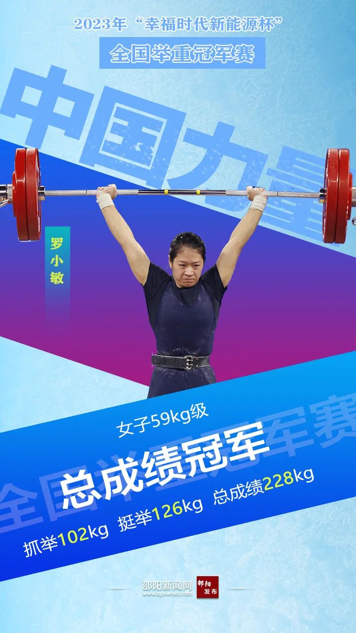 全国举重冠军赛女子59公斤级比赛